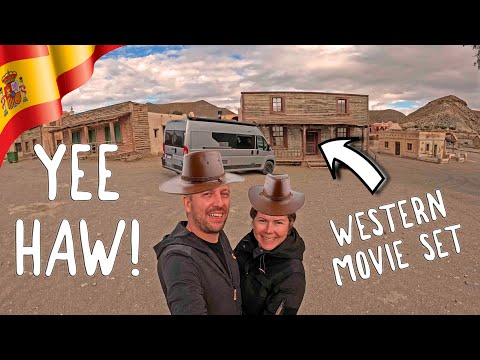 WILD WEST MOVIE SETS IN FORT BRAVO // Winter in SPAIN with a camper