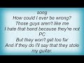 Showoff - The Anti-Song Lyrics
