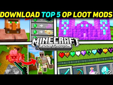 Top 5 Op Loot Mod For Minecraft Pocket Edition (1.19+) | BEST Minecraft MODS