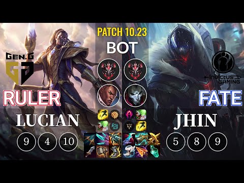 GEN Ruler Lucian vs IG Fate Jhin Bot - KR Patch 10.23