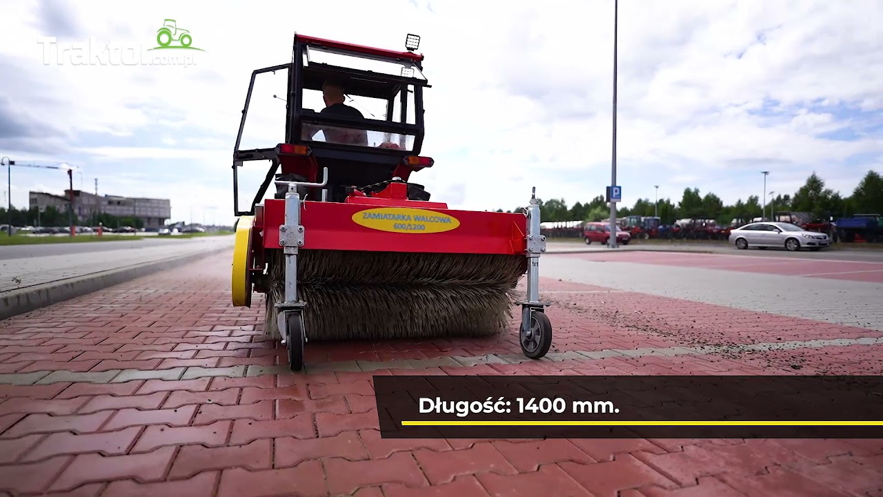Zamiatarka uliczna walcowa 600 1200 I Traktor.com.pl