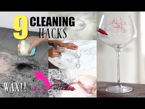 9 Cleaning Hacks You Need To Know - MissLizHeart Video