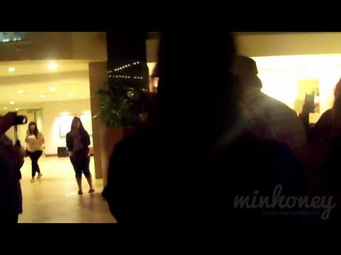 120520 Minho and Donghae coming back to the Hyatt Hotel