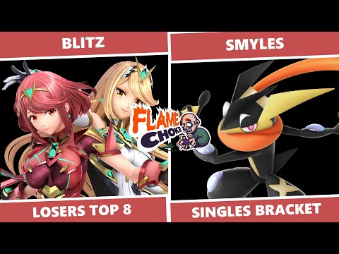 Flame Choke #20: Losers Top 8 - Blitz (Pyra/Mythra) Vs Smyles (Greninja) SSBU Singles