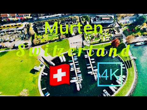 Murten,Switzerland,Murten Swiss ,Morat Suisse,Swiss view in  (4K)60fps