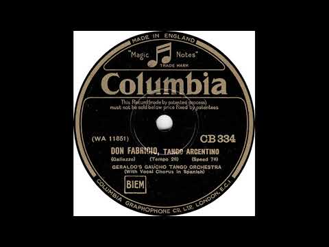Geraldo's Gaucho Tango Orch - Do Fabricio(1931)