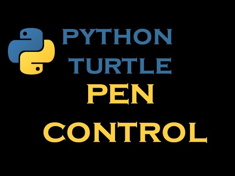 Python Turtle Lessons 7# Pen Control