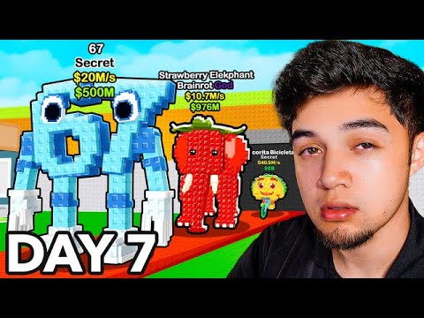 I Spent 7 Days Straight in Steal a Brainrot!