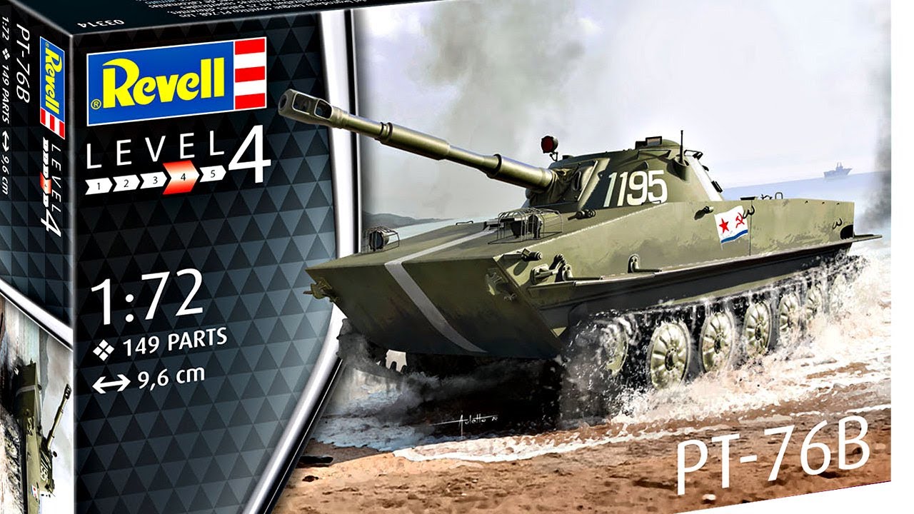 REVELL PT-76B Full video build (1/72 scale amphibious tank)