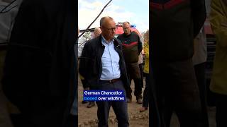 German Chancellor Merz booed by wildfire victims in North Rhine-Westphalia