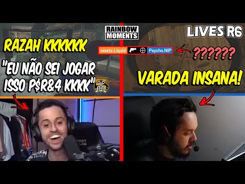 RAZAH COMPLETAMENTE PERDIDO DE OSA 🤣🤣 VARADA MONSTRA DO NESK E MAIS - MELHORES MOMENTOS LIVES R6