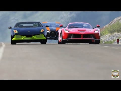 Lamborghini Gallardo LP-7777 SL Quad Turbo vs Hypercars at Highlands