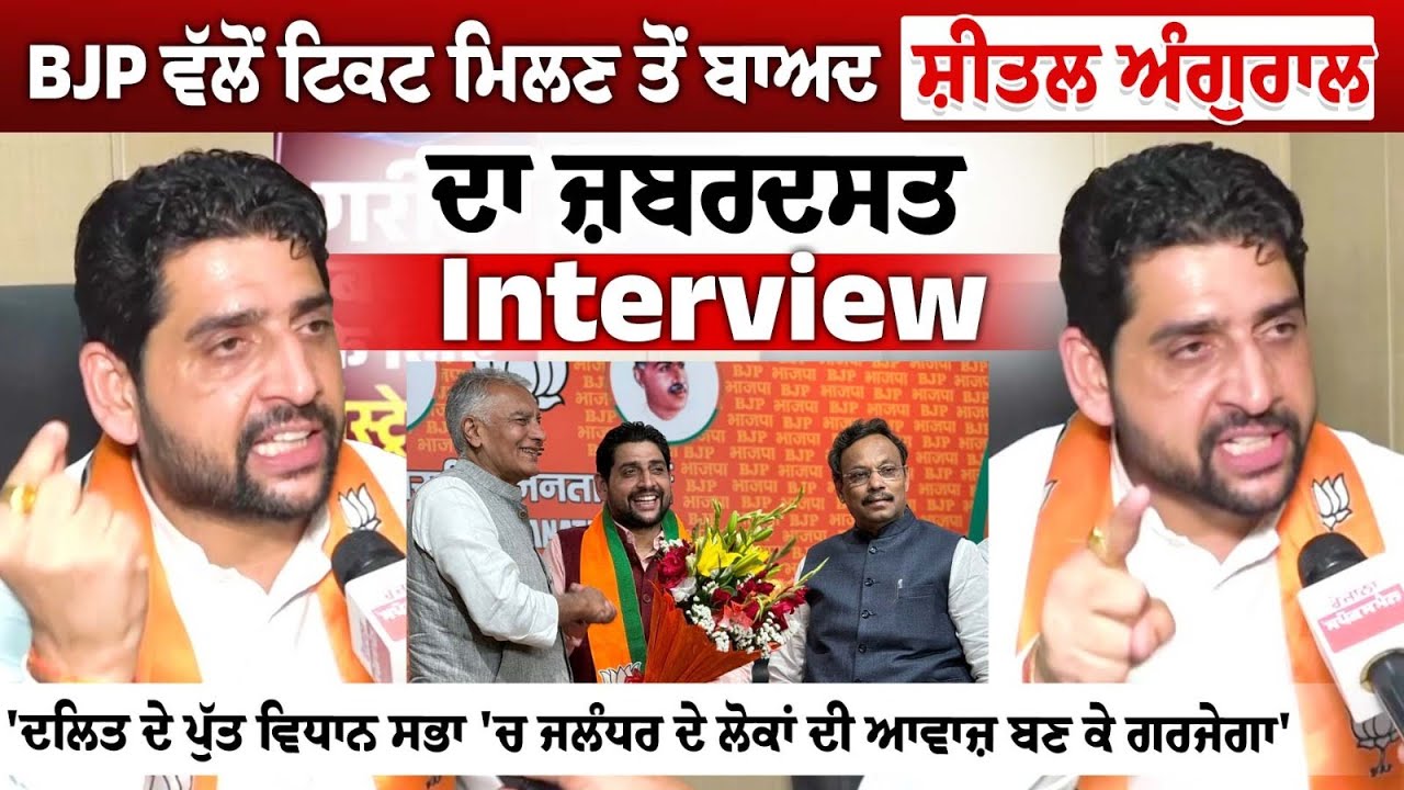 BJP ਵੱਲੋਂ ਟਿਕਟ ਮਿਲਣ ਤੋਂ ਬਾਅਦ Sheetal Angural ਦਾ ਜ਼ਬਰਦਸਤ Interview- 'ਦਲਿਤ ਦੇ ਪੁੱਤ ਵਿਧਾਨ ਸਭਾ 'ਚ ਜਲੰਧਰ BJP ਵੱਲੋਂ ਟਿਕਟ ਮਿਲਣ ਤੋਂ ਬਾਅਦ Sheetal Angural ਦਾ ਜ਼ਬਰਦਸਤ Interview- 'ਦਲਿਤ ਦੇ ਪੁੱਤ ਵਿਧਾਨ ਸਭਾ 'ਚ ਜਲੰਧਰ