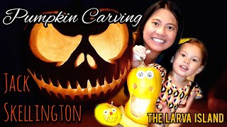 Jack Skellington and The Larva Island | EASY PUMPKIN CARVING IDEAS