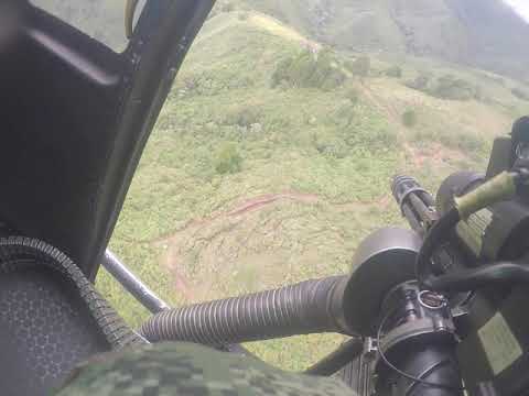 Helicoptero Ejército de Colombia. Apoyo de Fuego