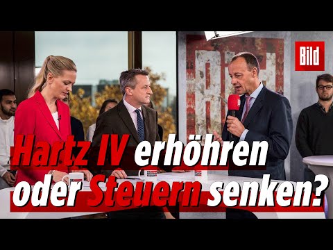 Friedrich Merz über Abschaffung des Solis und Erhöhung von Harzt IV | Die Richtigen Fragen Spezial