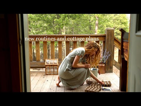 moving into my forest home & preparing the cottage garden