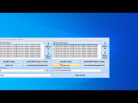 Join Two MP3 File Sets Together Software