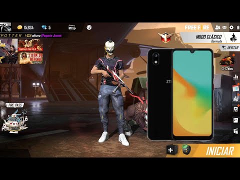 Jugando Free fire ZTE BLADE A7 2019. (prueba de rendimiento)