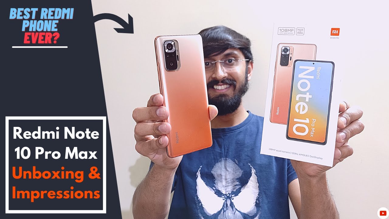 Redmi Note 10 Pro Max Vintage Bronze Unboxing & First Impressions.