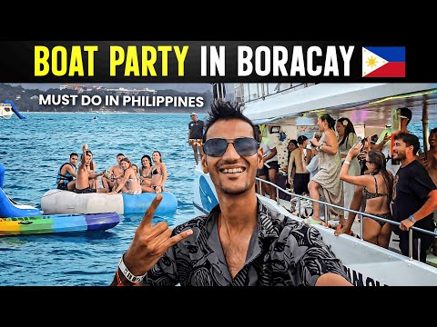 The Best Yacht Party in Philippines 🇵🇭 | Boracay island tour.