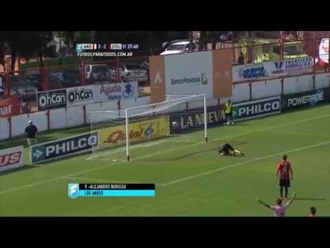 Gol de Noriega. Los Andes 3 - Douglas 2. Fecha 9. B Nacional. FPT.