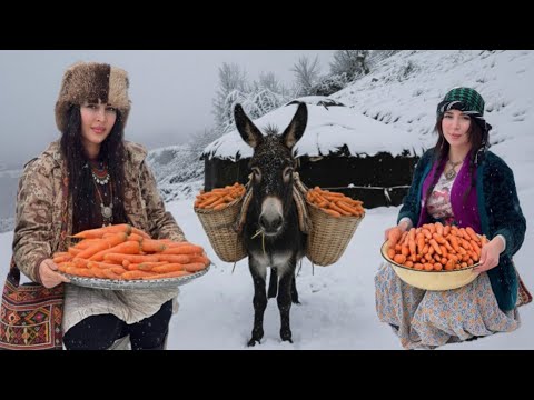 Winterliches Bergdorf: Leben und Kochen im Schnee!