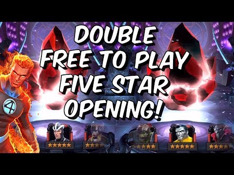 Double Free To Play 5 Star Crystal Opening & More!!! - Marvel Contest of Champions