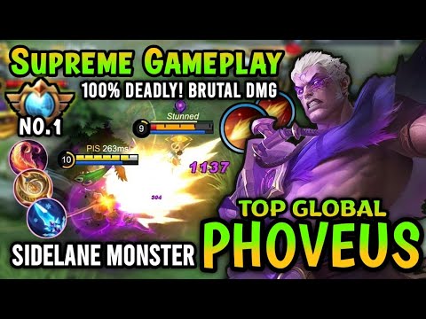 Supreme No.1 Phoveus!! Best Build Phoveus Top Global 2023 | Phoveus Gameplay - Mobile Legends