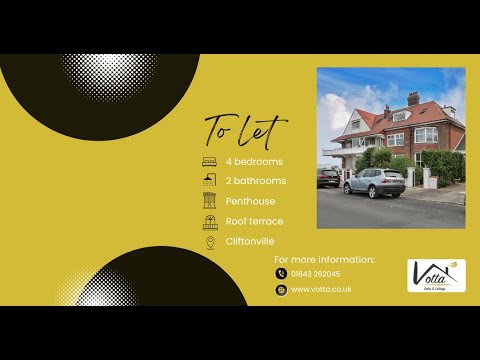 4 bedroom penthouse apartment, Fifth Avenue, Cliftonville, Margate - TO LET