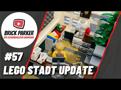 LEGO STADT UPDATE - Folge 57 - Erste Details Empfangsbereich Rathaus / Anpassung Fassade mit Säulen