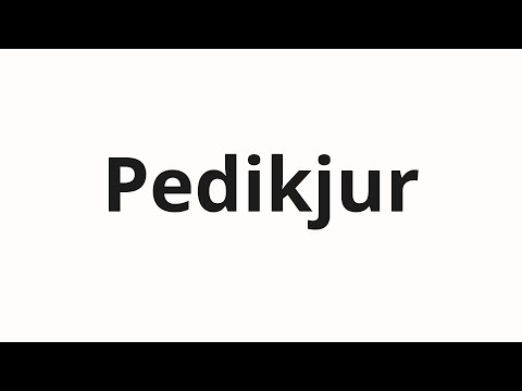 How to pronounce Pedikjur | Педикюр (Pedicure in Russian)