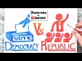 Democracy Vs Republic | What's the difference between a Democracy and Republic? Democracy Explained