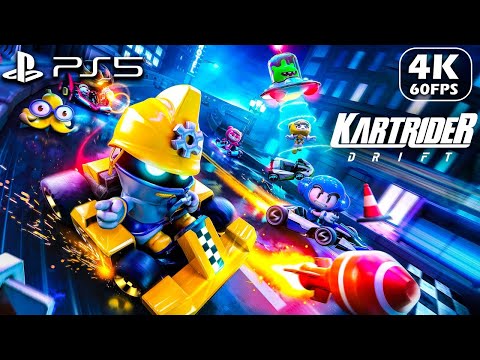 KARTRIDER DRIFT Gameplay Walkthrough FREE-TO-PLAY (4K 60FPS PS5) - No commentary
