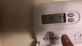 DIY how to change thermostat from degree Celsius to Fahrenheit if instructions doesn
