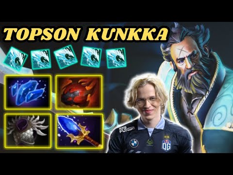 🔥 TOPSON Kunkka Midlane Highlight  🔥 Kunkka By Topson TANK BUILD - Dota 2