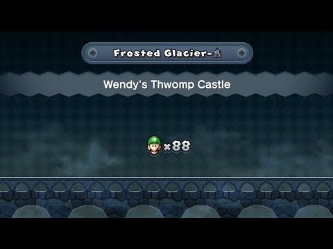 Frosted Glacier- Wendy's Thwomp Castle (Full Video) New Super Luigi U #gaming #nintendoswitch