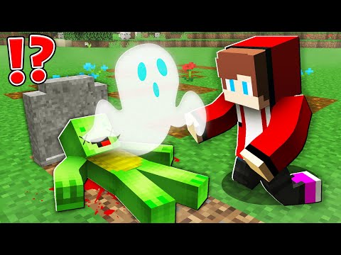 JJ MAIZEN & Mikey - How Mikey Dead and Became a GHOST ? - Minecraft (Maizen)