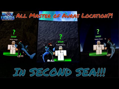 (Blox Fruits) ALL Master of Auras Locations in SECOND SEA!!