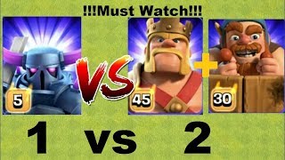 Pekka Queen vs Barbarian king and Battle Machine 🔥🔥🔥 Clash Of Clans | Private Server