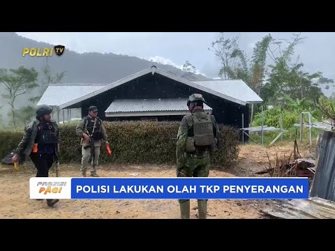 SATGAS CARTENZ LAKUKAN OLAH TKP PENYERANGAN DI YAHUKIMO PAPUA