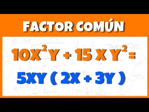 Caso 1 de factorizacion : factor común / ejemplos resueltos / super facil