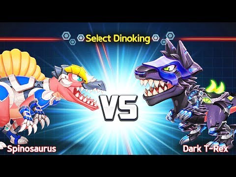 DINOKING #9 - Dino Battle: Spinosaurus Vs Dark T-Rex | Eftsei Gaming
