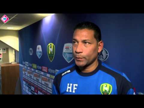 ADO-trainer Henk Fraser blikt vooruit op ADO Den Haag - Vitesse