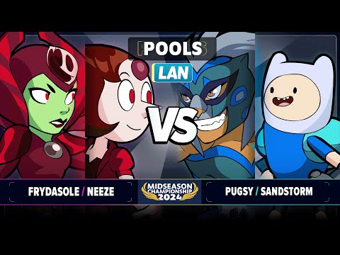 FryDasOle & Neeze vs Pugsy & Sandstorm - Pools - Brawlhalla Midseason Championship 2024 - LAN 2v2