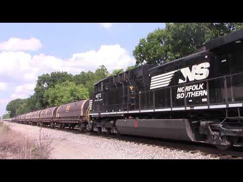 NORFOLK SOUTHERN GE D9-40CW Southbound Coil Steel Train