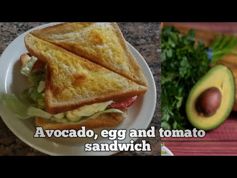How I make an avocado, egg and tomato sandwich | Easy recipe