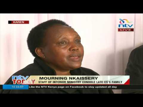 Hellen Nkaissery eulogises her late husband, Joseph, thanks government for its support