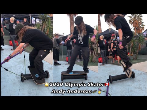 ⭐️Olympic Skater🇨🇦 Andy Anderson 🛹🏅 Balance Board Demo 🏄‍♂️🤙🏽