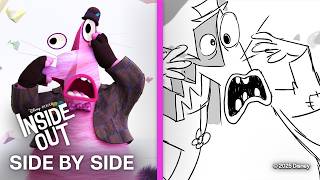 Inside Out Side by Side | "Abstract Thought" Scene | Storyboards vs. Film